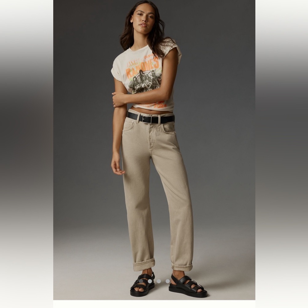 NWT Citizens of Humanity Dahlia High-Rise Bow-
Leg Jeans